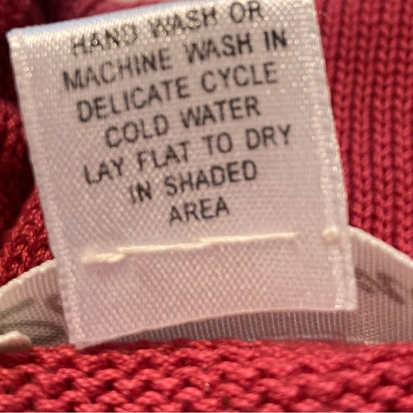 Vtg Renattoni Girls Hand Made Cardigan/ Crocheted Trim, Farm House Button Down - Picture 8 of 8